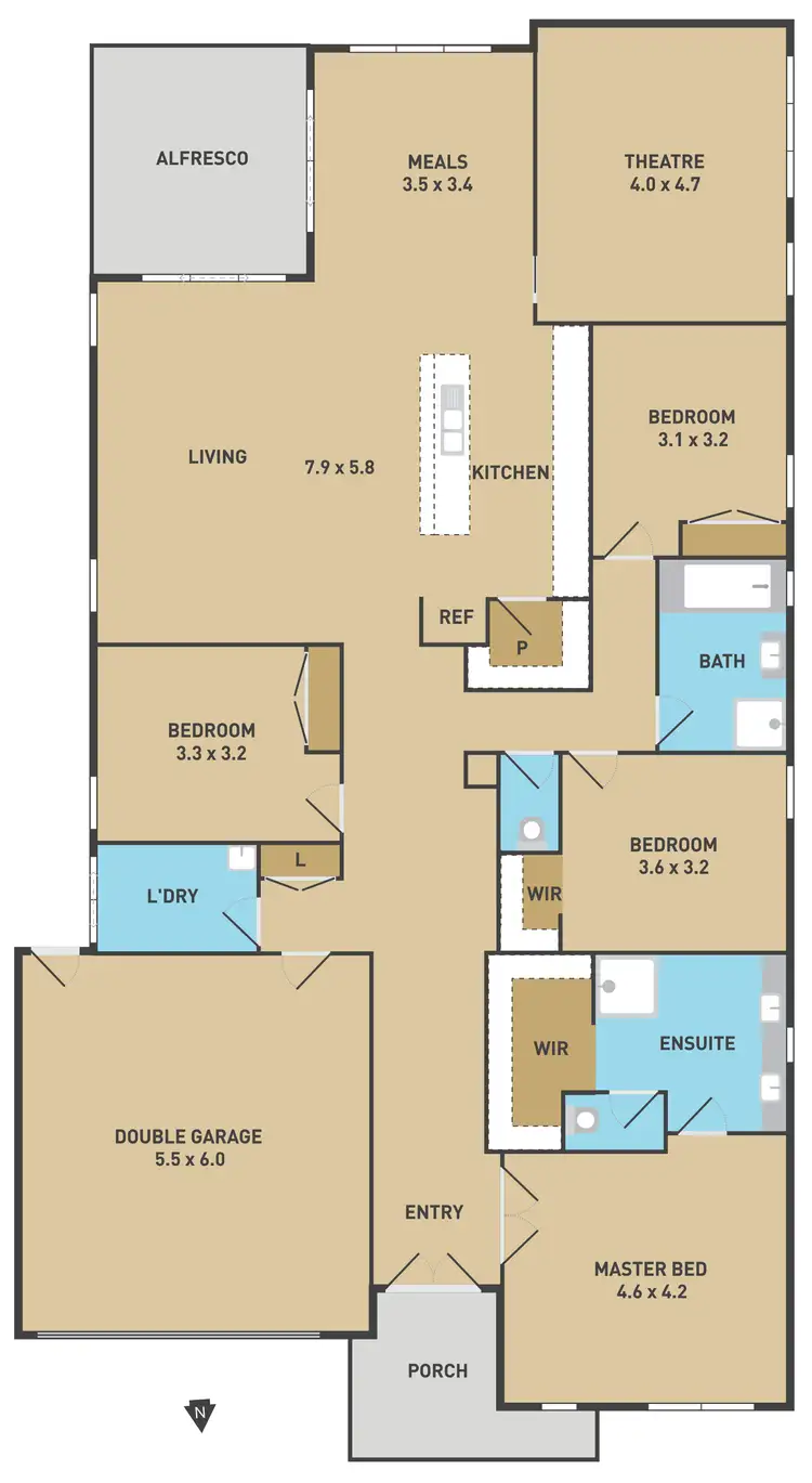 Floorplan of Homely house listing, 7 Carmine Circuit, Burnside VIC 3023