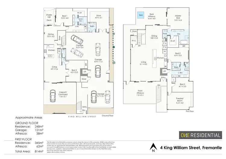 Floorplan of Homely house listing, 4 King William Street, South Fremantle WA 6162