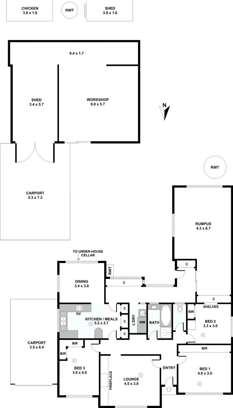 Floorplan of Homely house listing, 17 Gramp Ave, Angaston SA 5353