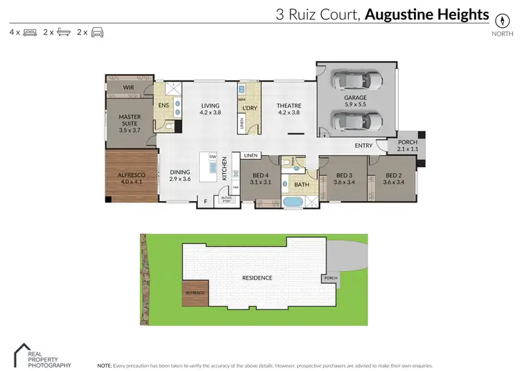 Floorplan of Homely house listing, 3 Ruiz Court, Augustine Heights QLD 4300