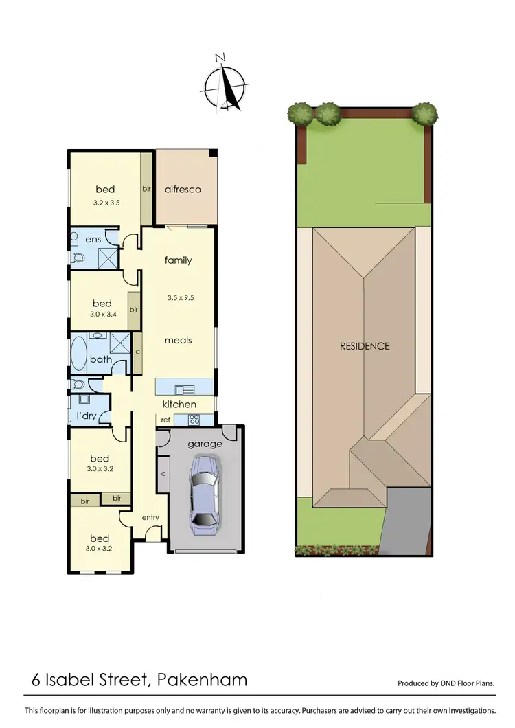 Floorplan of Homely house listing, 6 Isabel Street, Pakenham VIC 3810
