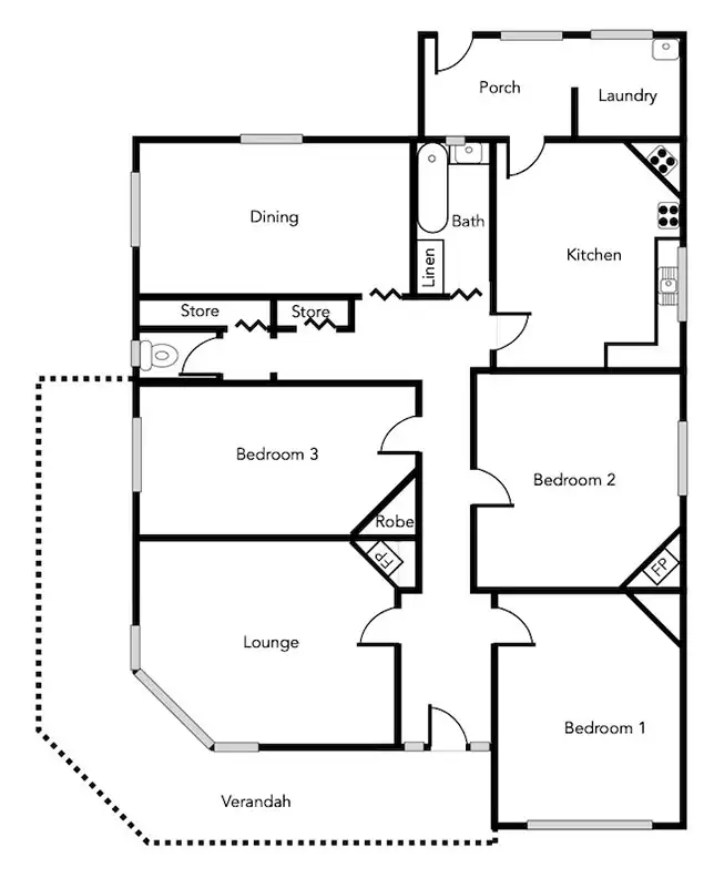 Floorplan of Homely house listing, 102 Main Street, Willaura VIC 3379