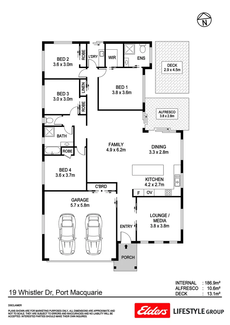 Floorplan of Homely house listing, 19 Whistler Drive, Port Macquarie NSW 2444