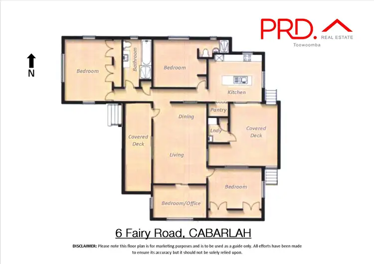 Floorplan of Homely house listing, 6 Fairy Road, Cabarlah QLD 4352