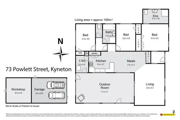Floorplan of Homely house listing, 73 Powlett Street, Kyneton VIC 3444