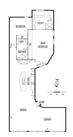 Floorplan of Homely apartment listing, 3/349 Flinders Lane, Melbourne VIC 3000