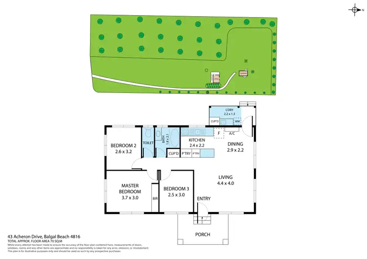 Floorplan of Homely house listing, 43 Acheron Drive, Balgal Beach QLD 4816