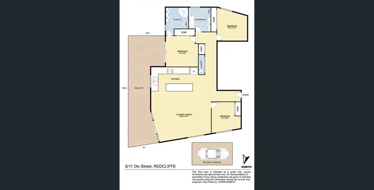 Floorplan of Homely unit listing, 8/11 Dix Street, Redcliffe QLD 4020