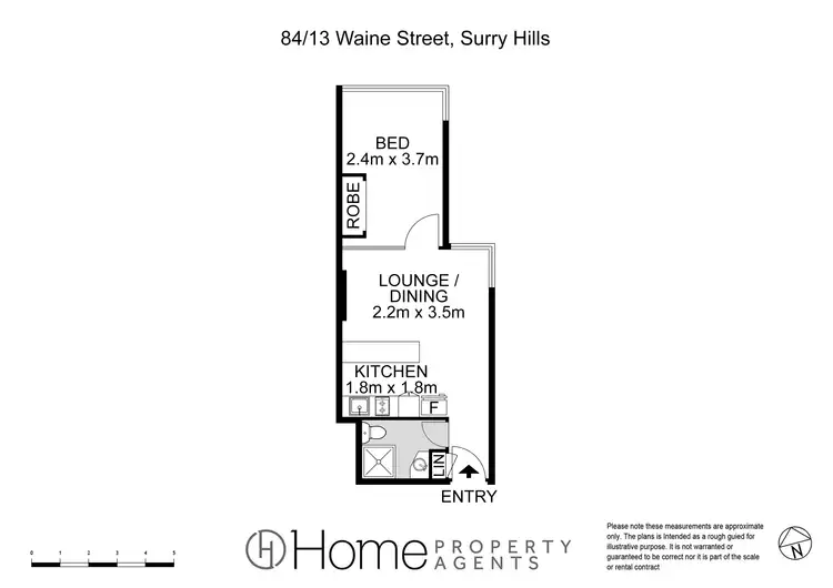 Floorplan of Homely apartment listing, 84/13 Waine Street, Surry Hills NSW 2010