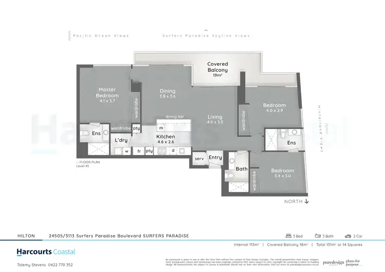 Floorplan of Homely apartment listing, 24505/3113 Surfers Paradise Boulevard, Surfers Paradise QLD 4217
