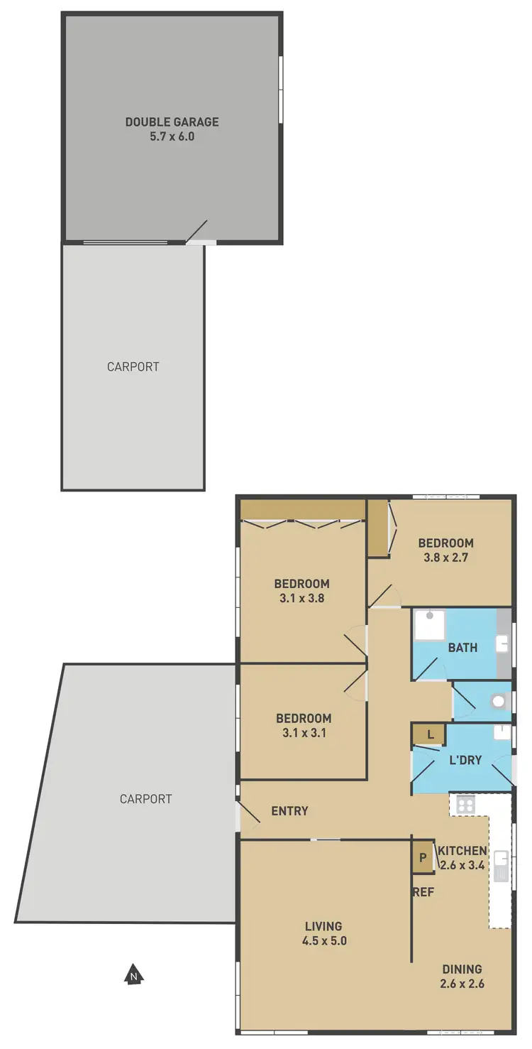 Floorplan of Homely house listing, 26 Newbury Street, Deer Park VIC 3023
