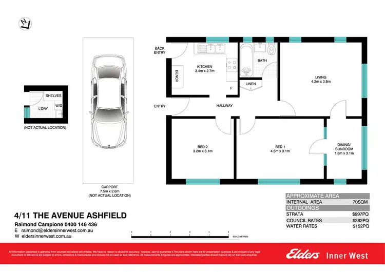 Floorplan of Homely unit listing, 4/11 The Avenue, Ashfield NSW 2131