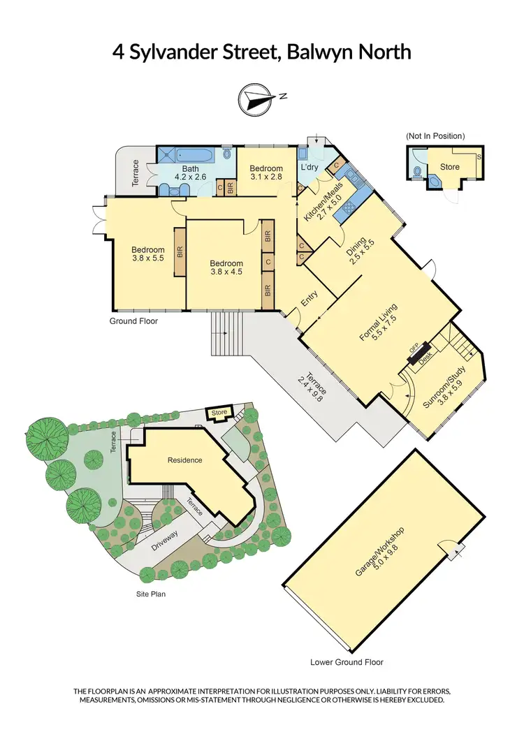 Floorplan of Homely house listing, 4 Sylvander Street, Balwyn North VIC 3104
