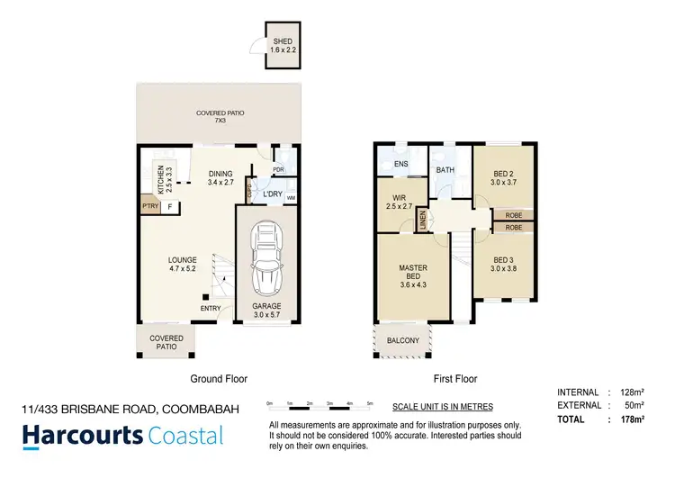 Floorplan of Homely townhouse listing, 11/433 Brisbane Road, Coombabah QLD 4216