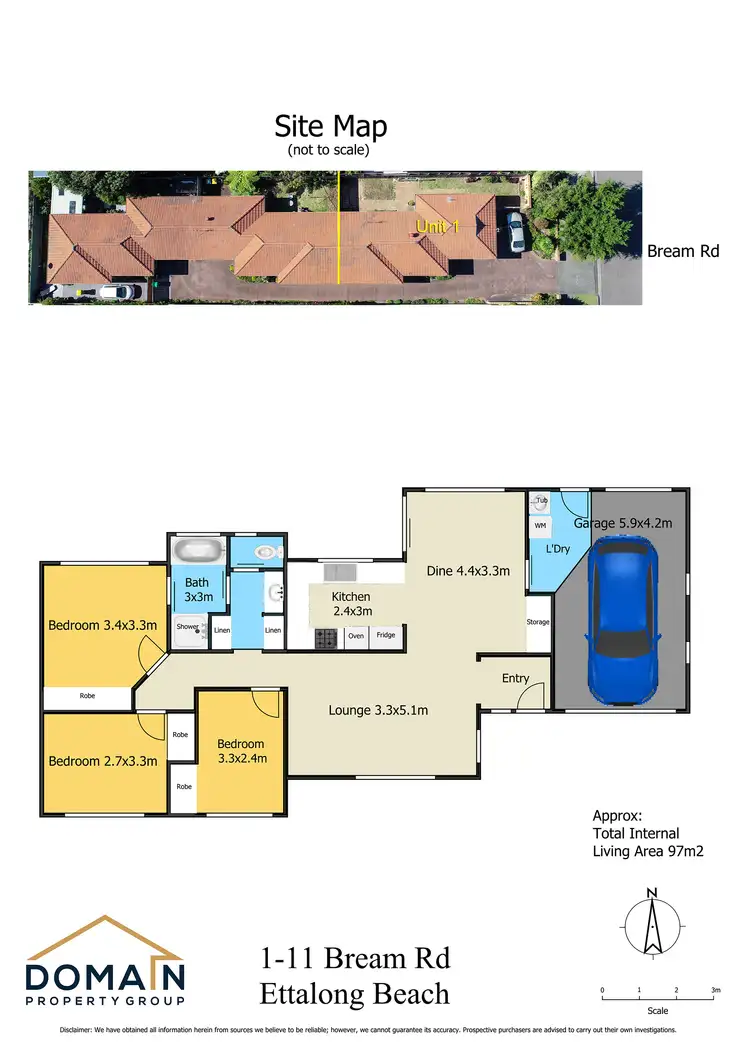 Floorplan of Homely villa listing, 1/11 Bream Road, Ettalong Beach NSW 2257
