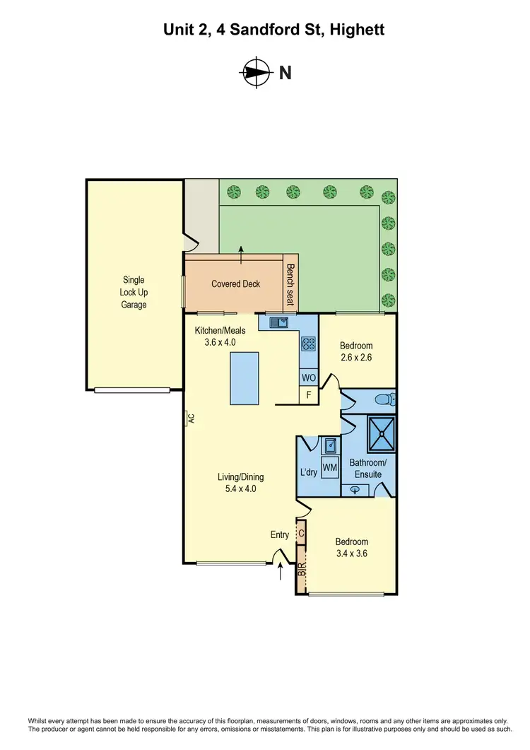 Floorplan of Homely unit listing, 2/4 Sandford Street, Highett VIC 3190