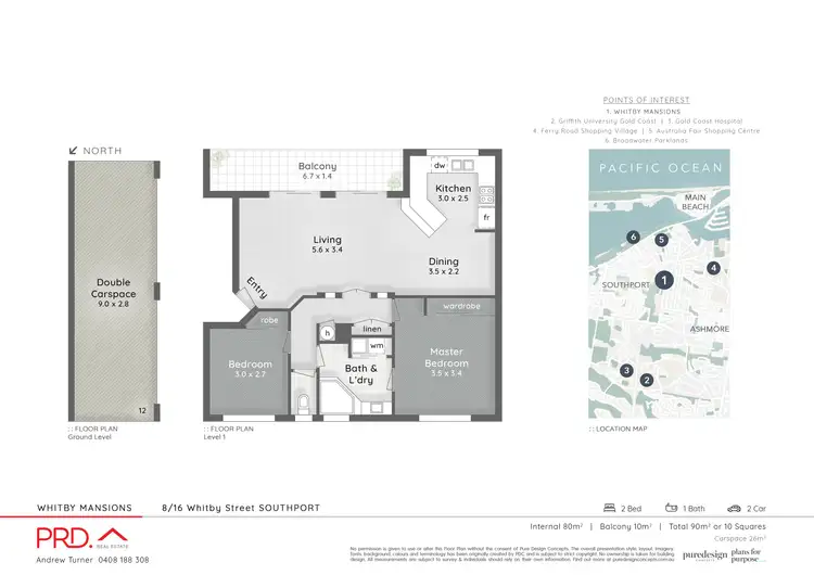 Floorplan of Homely unit listing, 8/16 Whitby Street, Southport QLD 4215