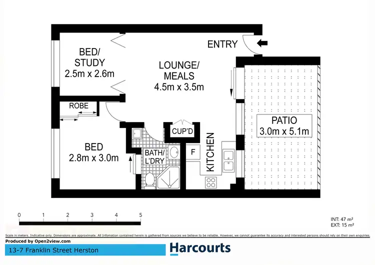 Floorplan of Homely unit listing, 13/7 Franklin Street, Herston QLD 4006