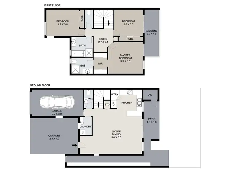 Floorplan of Homely townhouse listing, 7/190 Queens Road, Nudgee QLD 4014