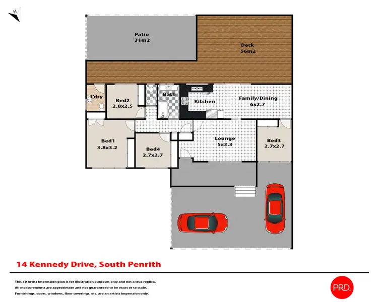 Floorplan of Homely house listing, 14 Kennedy Drive, South Penrith NSW 2750