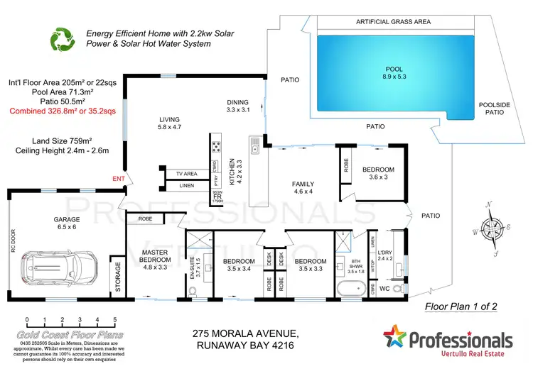 Floorplan of Homely house listing, 275 Morala Avenue, Runaway Bay QLD 4216