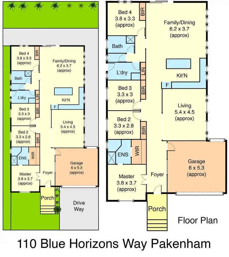 Floorplan of Homely house listing, 110 Blue Horizons Way, Pakenham VIC 3810