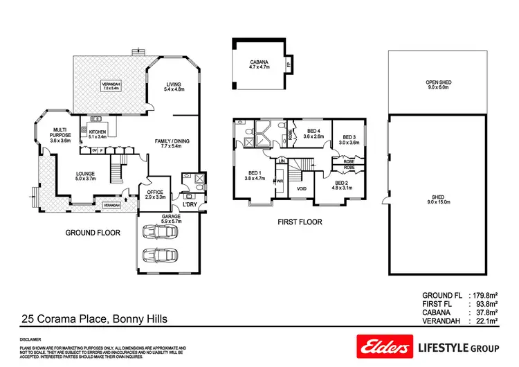 Floorplan of Homely house listing, 25 Corama Place, Bonny Hills NSW 2445