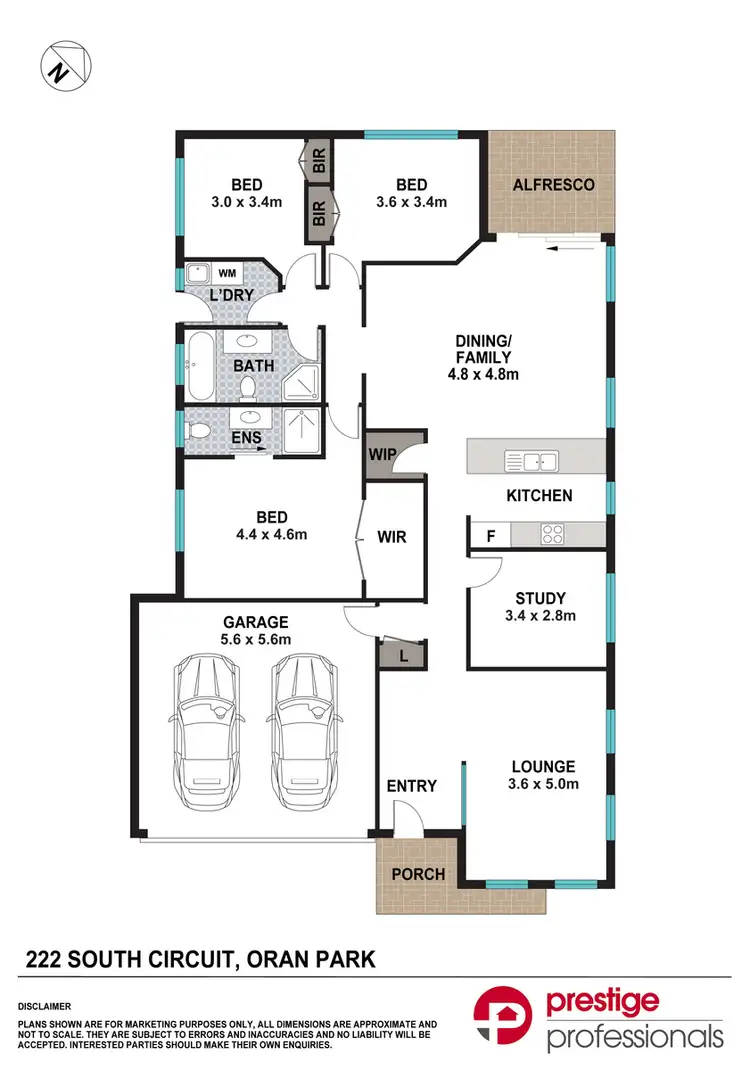 Floorplan of Homely house listing, 222 South Circuit, Oran Park NSW 2570