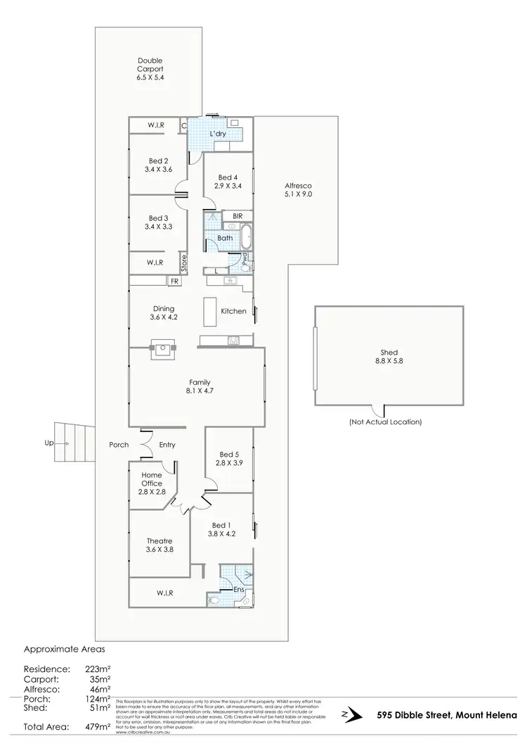 Floorplan of Homely house listing, 595 Dibble Street, Mount Helena WA 6082