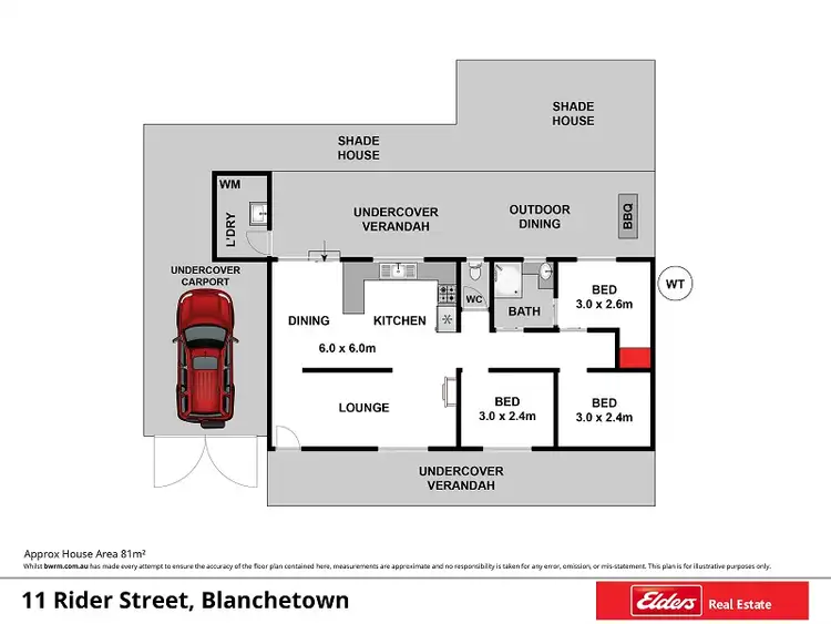 Floorplan of Homely house listing, 11 Rider Street, Blanchetown SA 5357