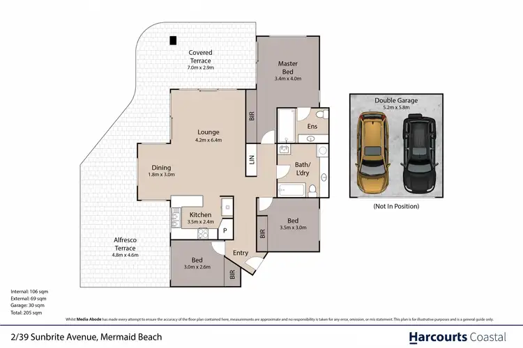 Floorplan of Homely apartment listing, 2/39 Sunbrite Ave, Mermaid Beach QLD 4218