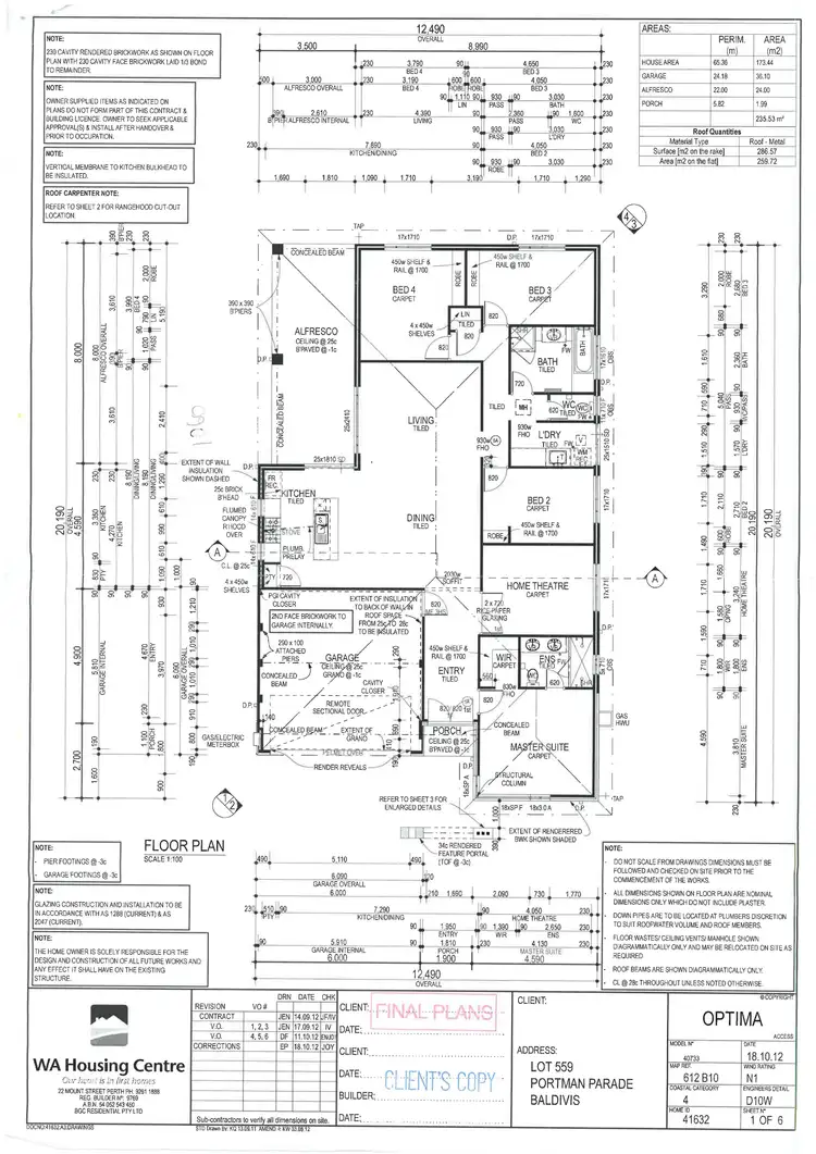 Floorplan of Homely house listing, 36 Portman Parade, Baldivis WA 6171
