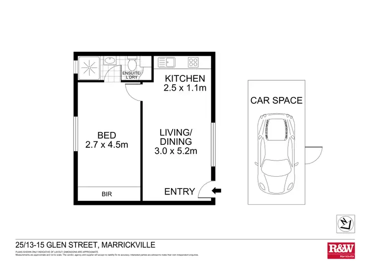 Floorplan of Homely apartment listing, 25/13 Glen Street, Marrickville NSW 2204