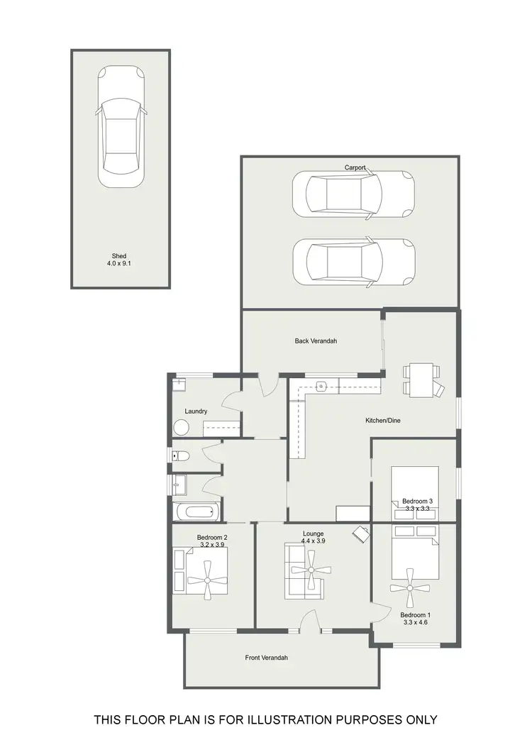 Floorplan of Homely house listing, 24 SANDSTONE AVENUE, Naracoorte SA 5271