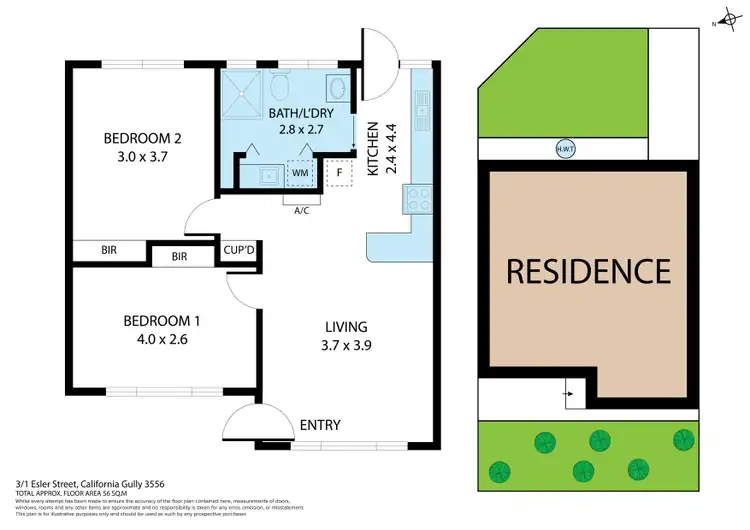 Floorplan of Homely house listing, 3/1 Esler Street, California Gully VIC 3556