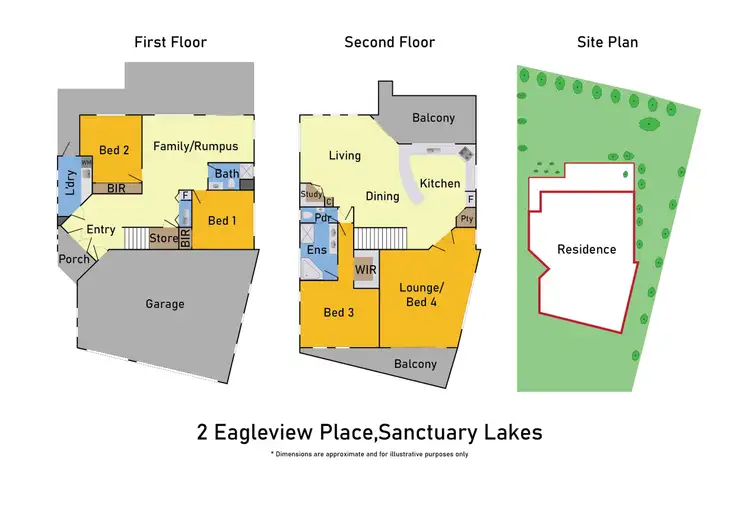 Floorplan of Homely house listing, 2 Eagleview Place, Sanctuary Lakes VIC 3030