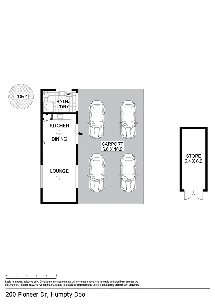 Floorplan of Homely house listing, 200 Pioneer Drive, Humpty Doo NT 836