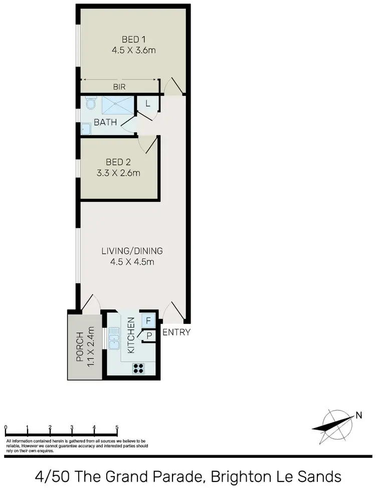 Floorplan of Homely unit listing, 4/50 The Grand Parade, Brighton-Le-Sands NSW 2216