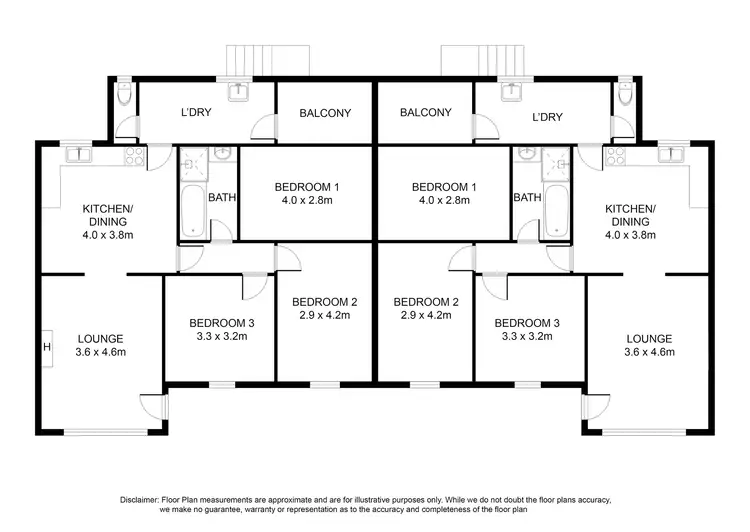 Floorplan of Homely house listing, 9-11 Barwon Crescent, Mount Gambier SA 5290