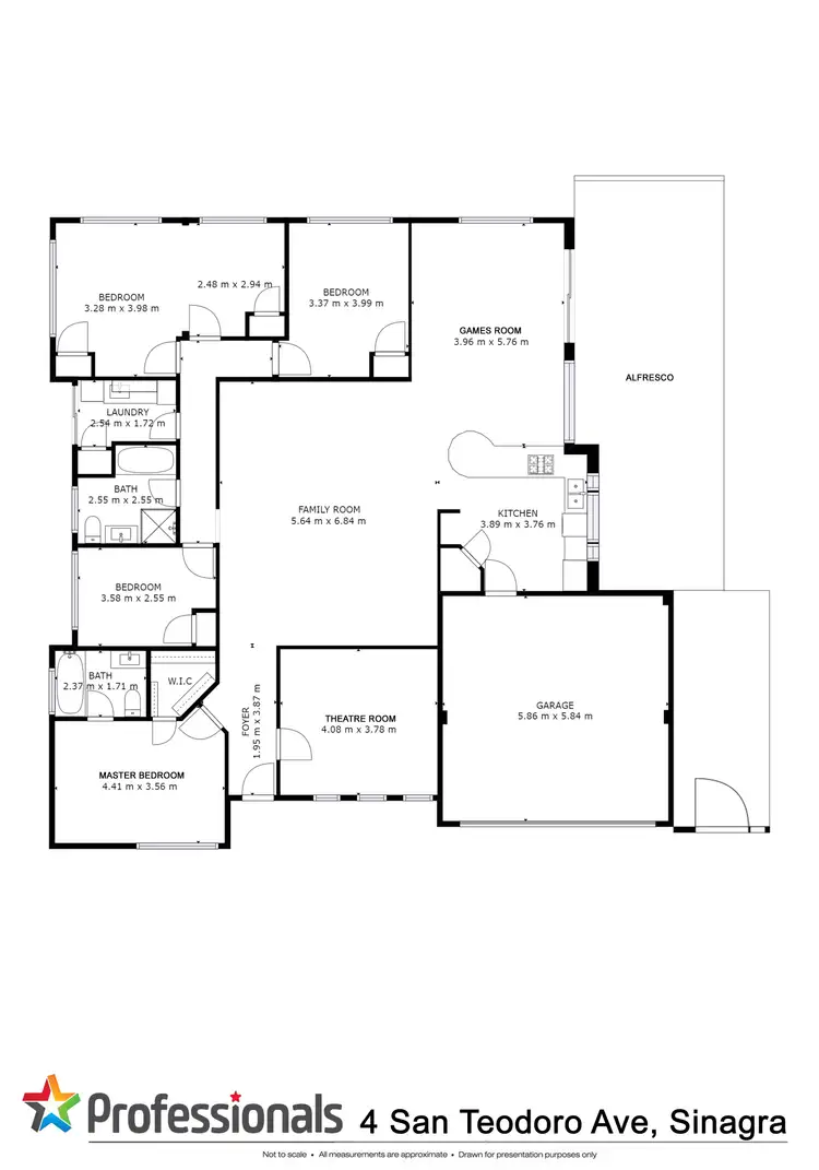 Floorplan of Homely house listing, 4 San Teodoro Avenue, Sinagra WA 6065