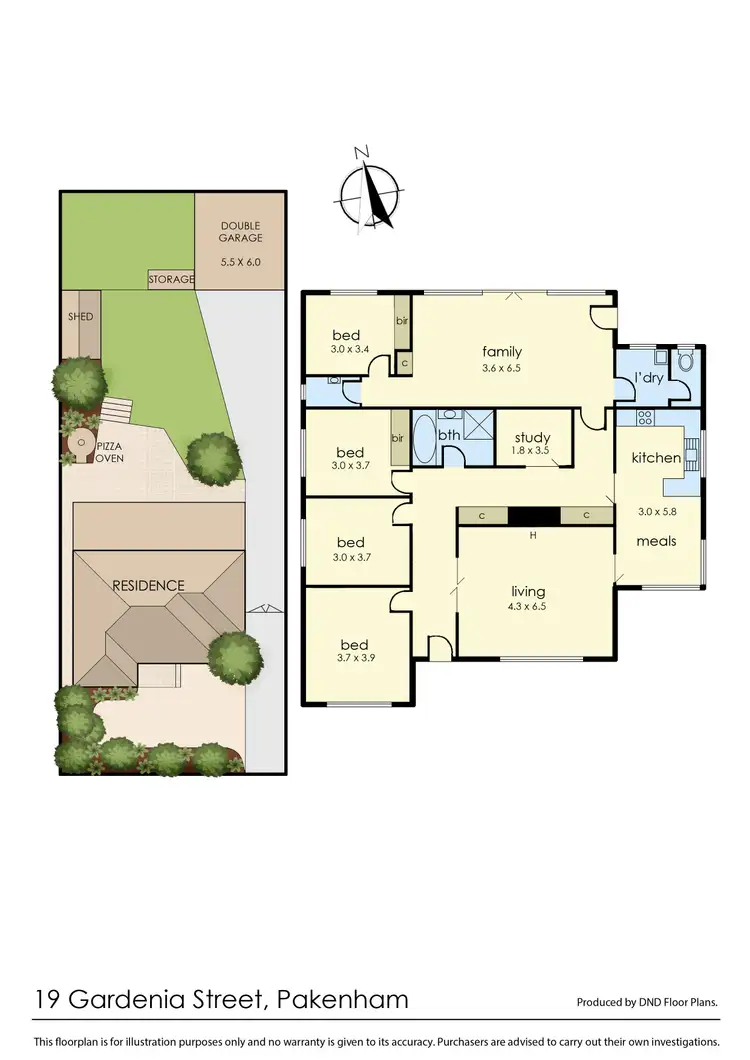 Floorplan of Homely house listing, 19 Gardenia Street, Pakenham VIC 3810