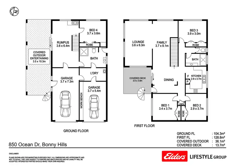Floorplan of Homely house listing, 850 Ocean Drive, Bonny Hills NSW 2445