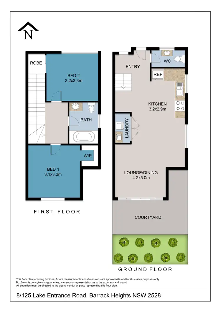 Floorplan of Homely townhouse listing, 8/125 Lake Entrance Road, Barrack Heights NSW 2528