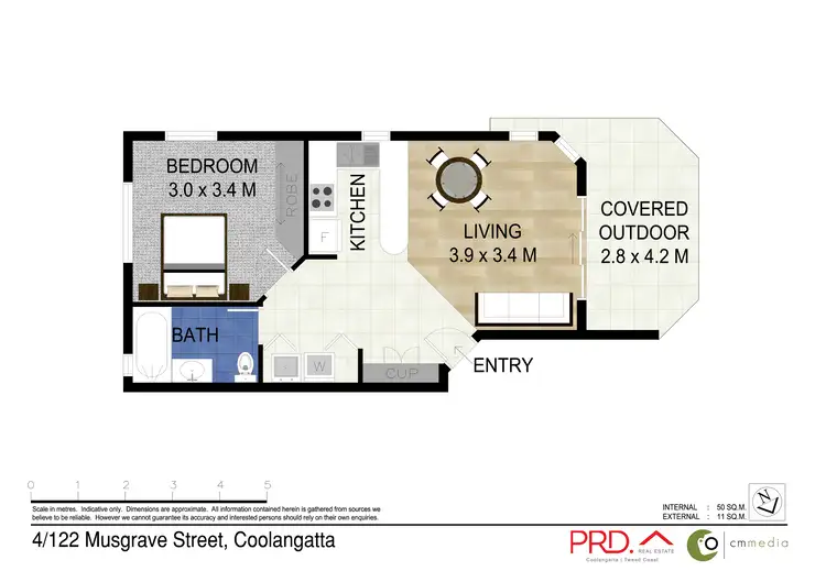 Floorplan of Homely apartment listing, 4/122 Musgrave Street, Coolangatta QLD 4225