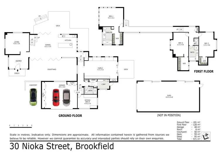 Floorplan of Homely rural property listing, 30 Nioka Street, Brookfield QLD 4069