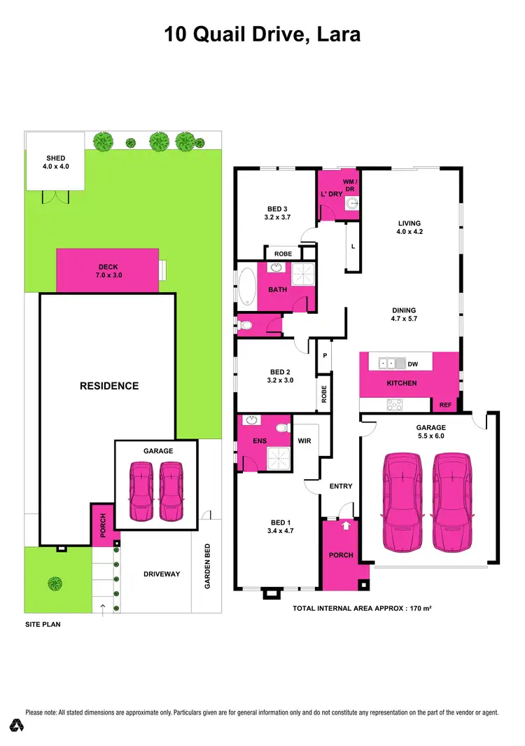 Floorplan of Homely house listing, 10 Quail Drive, Lara VIC 3212