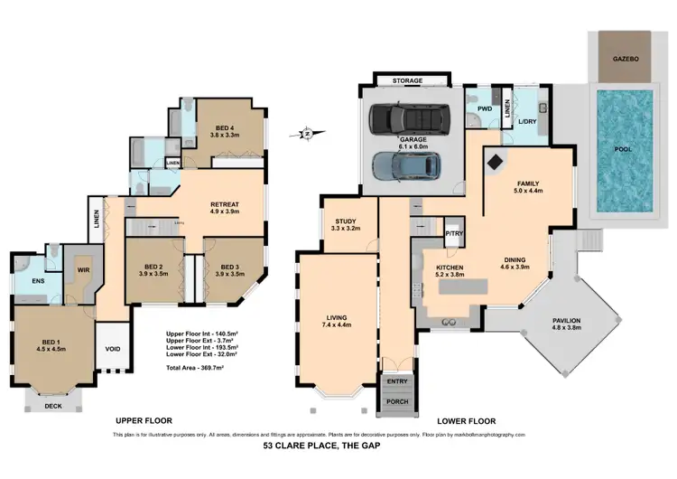 Floorplan of Homely house listing, 53 Clare Place, The Gap QLD 4061
