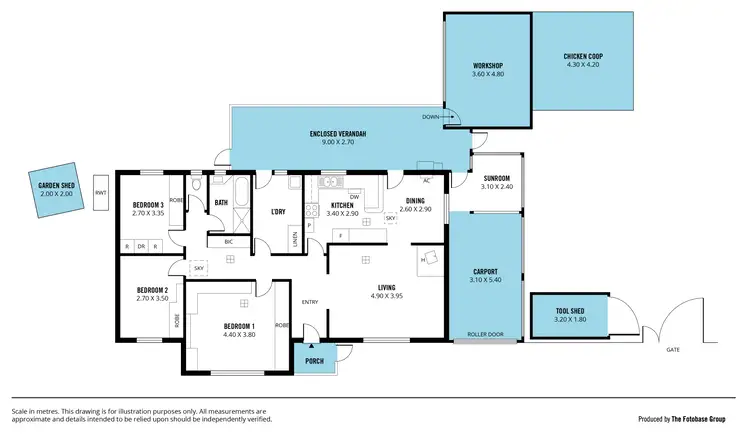 Floorplan of Homely house listing, 2 Paterson Drive, Hackham SA 5163