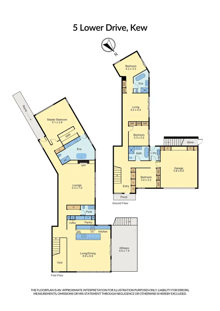 Floorplan of Homely house listing, 5 Lower Drive, Kew VIC 3101