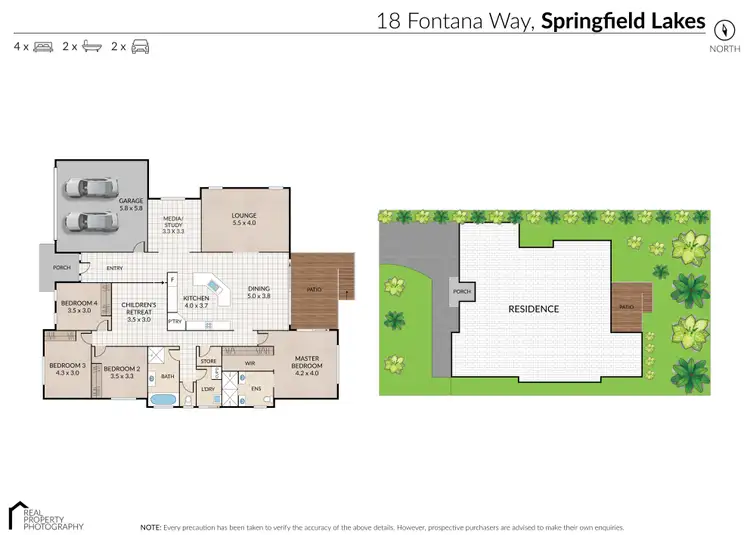 Floorplan of Homely house listing, 18 Fontanna Way, Springfield Lakes QLD 4300